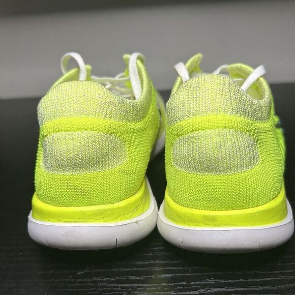 Nike Free 4.0 Flyknit Women's Size 7 Running Shoes Volt White - Picture 11 of 15